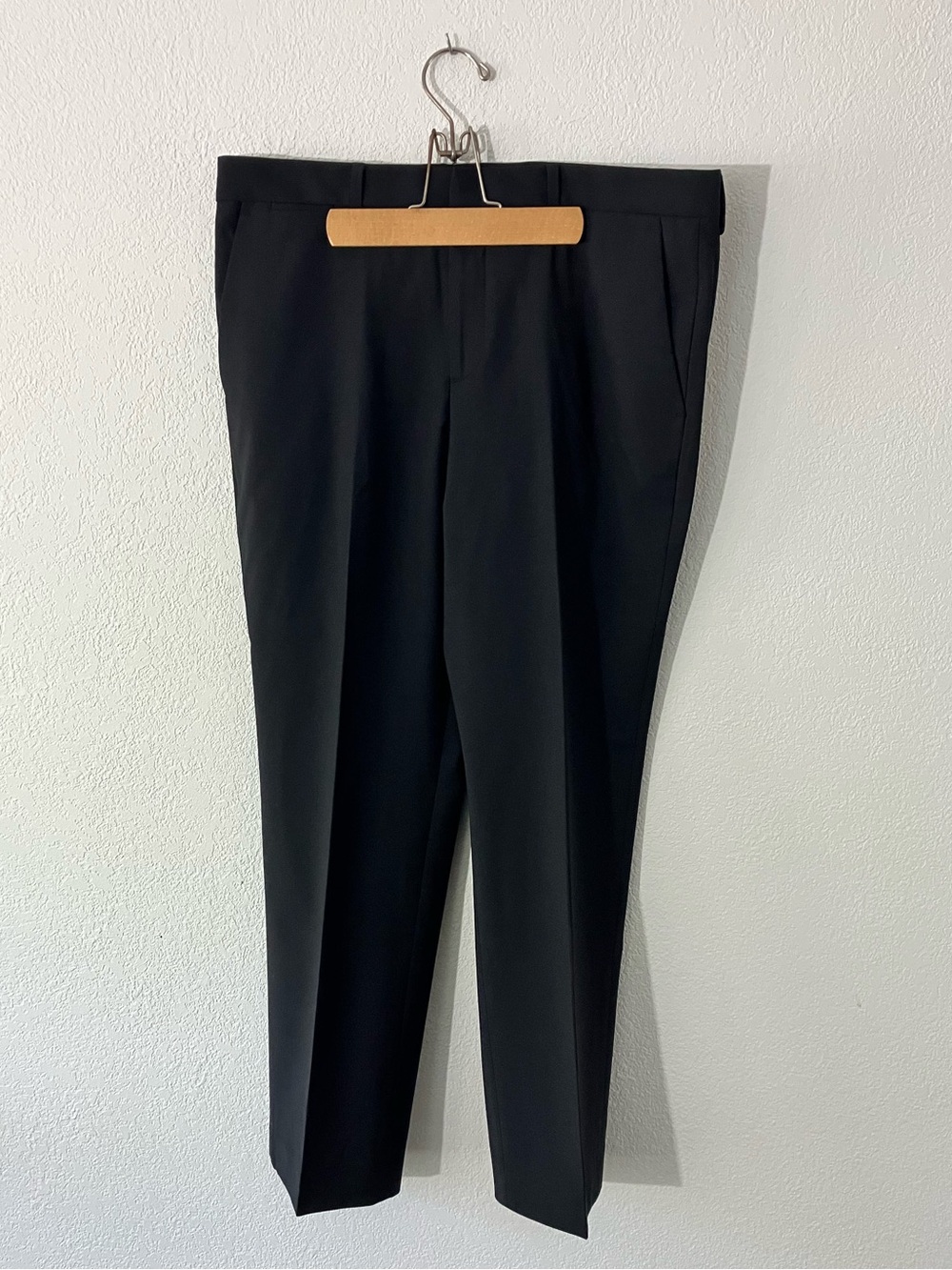 express wool blend slim dress pants - 33x30